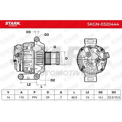 Alternator Stark SKGN-0320444 SKGN-0320444 - photo 5
