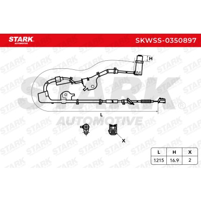 ABS Sensor Stark SKWSS-0350897 SKWSS-0350897 - photo 6