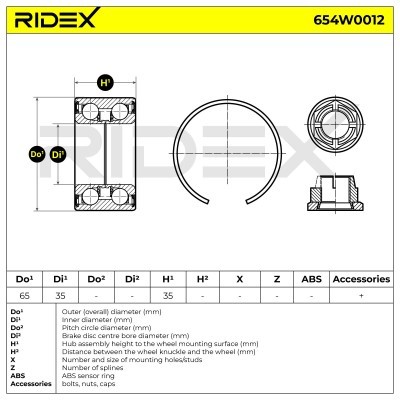 Wheel Bearing RIDEX 654W0012 654W0012 - photo 5