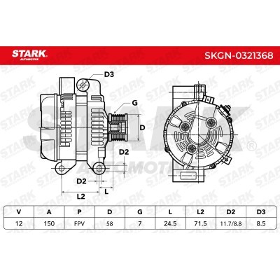 Alternator Stark SKGN-0321368 SKGN-0321368 - photo 7