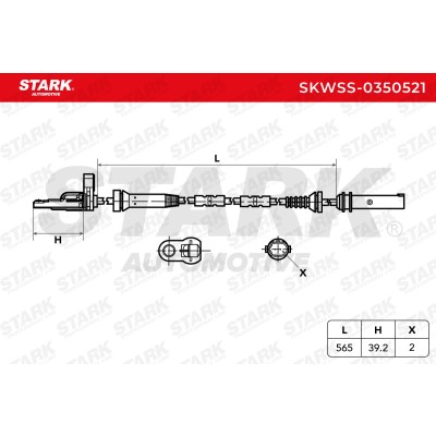 ABS Sensor Stark SKWSS-0350521 SKWSS-0350521 - photo 6