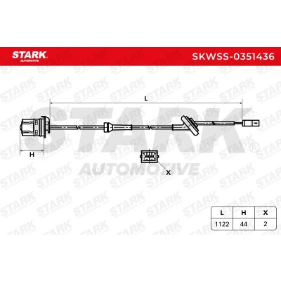 ABS Sensor Stark SKWSS-0351436 SKWSS-0351436 - photo 6