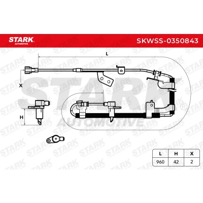 ABS Sensor Stark SKWSS-0350843 SKWSS-0350843 - photo 5
