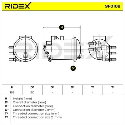 Fuel Filter RIDEX 9F0108 9F0108 - photo 7