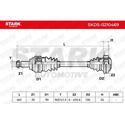 Drive Shaft Stark SKDS-0210469 SKDS-0210469 - photo 4