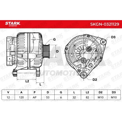 Alternator Stark SKGN-0321129 SKGN-0321129 - photo 7
