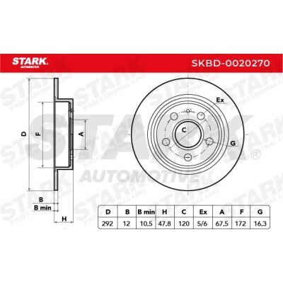 Brake Disc Stark SKBD-0020270 SKBD-0020270 - photo 5