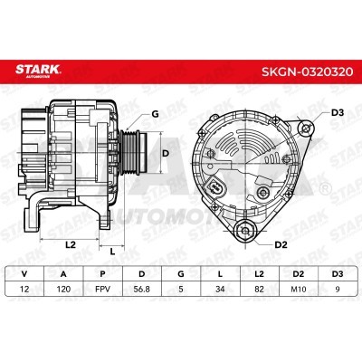 Alternator Stark SKGN-0320320 SKGN-0320320 - photo 6