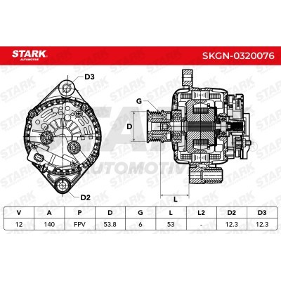 Alternator Stark SKGN-0320076 SKGN-0320076 - photo 5