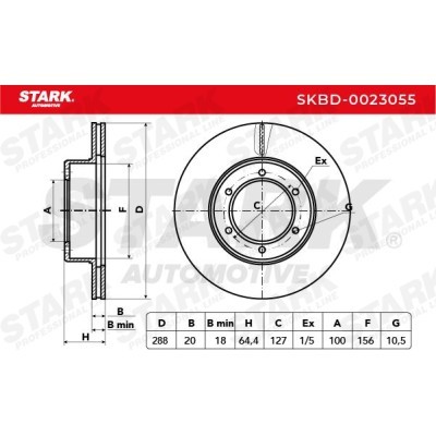 Brake Disc Stark SKBD-0023055 SKBD-0023055 - photo 3