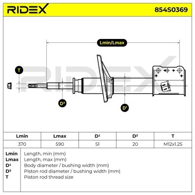 Shock Absorber RIDEX 854S0369 854S0369 - photo 6