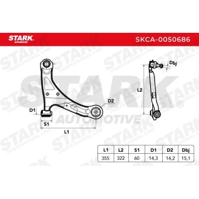 Control Arm Stark SKCA-0050686 SKCA-0050686 - photo 2
