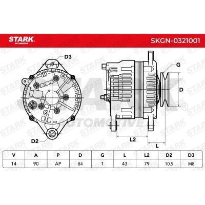 Alternator Stark SKGN-0321001 SKGN-0321001 - photo 6