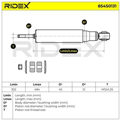 Shock Absorber RIDEX 854S0131 854S0131 - photo 5