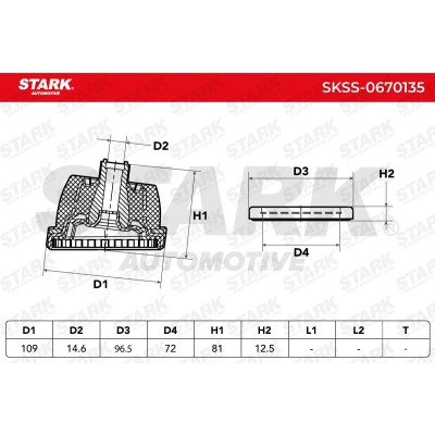 Strut Support Bearing Front Stark SKSS-0670135 SKSS-0670135 - photo 4