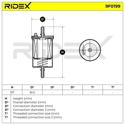 Fuel Filter RIDEX 9F0199 9F0199 - photo 6