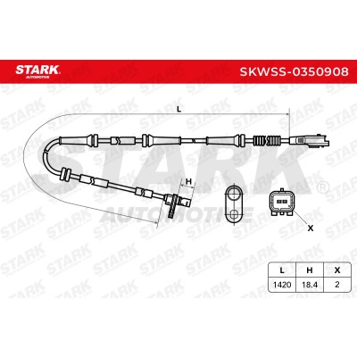 ABS Sensor Stark SKWSS-0350908 SKWSS-0350908 - photo 6