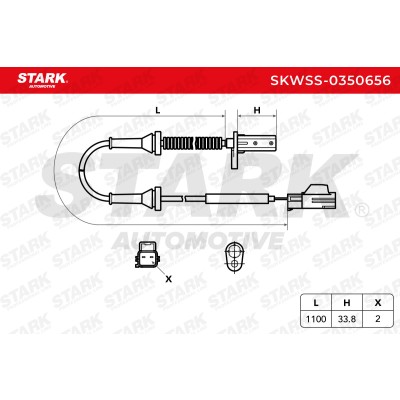 ABS Sensor Stark SKWSS-0350656 SKWSS-0350656 - photo 6