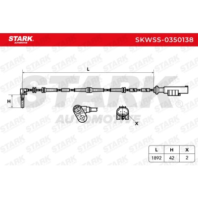 ABS Sensor Stark SKWSS-0350138 SKWSS-0350138 - photo 6
