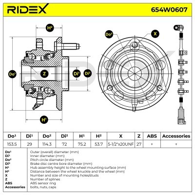 Wheel Bearing RIDEX 654W0607 654W0607 - photo 7
