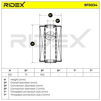Fuel Filter RIDEX 9F0034 9F0034 - photo 4