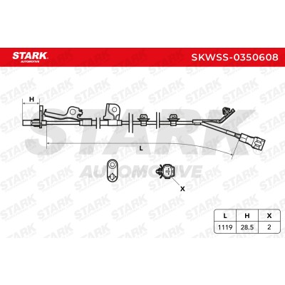 ABS Sensor Stark SKWSS-0350608 SKWSS-0350608 - photo 6
