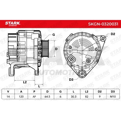 Alternator Stark SKGN-0320031 SKGN-0320031 - photo 7
