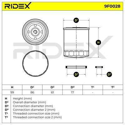 Fuel Filter RIDEX 9F0028 9F0028 - photo 5