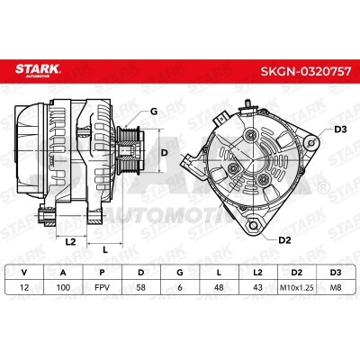 Alternator Stark SKGN-0320757 SKGN-0320757 - photo 7