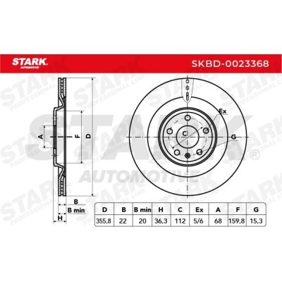 Brake Disc Stark SKBD-0023368 SKBD-0023368 - photo 3