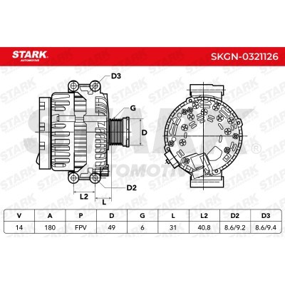 Alternator Stark SKGN-0321126 SKGN-0321126 - photo 7