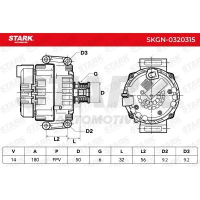 Alternator Stark SKGN-0320315 SKGN-0320315 - photo 6