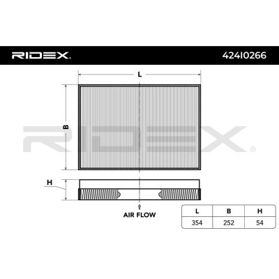 Cabin Air Filter RIDEX 424I0266 424I0266 - photo 4