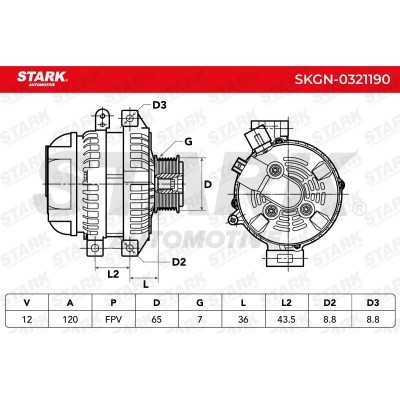 Alternator Stark SKGN-0321190 SKGN-0321190 - photo 7