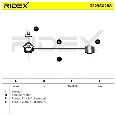 Stabilizer Link RIDEX 3229S0288 3229S0288 - photo 5
