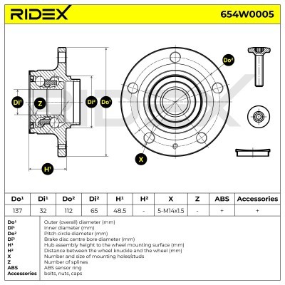 Wheel Bearing RIDEX 654W0005 654W0005 - photo 6