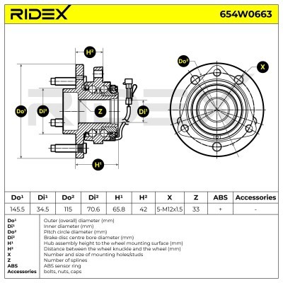 Wheel Bearing RIDEX 654W0663 654W0663 - photo 6