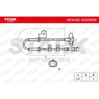 ABS Sensor Stark SKWSS-0350836 SKWSS-0350836 - photo 6