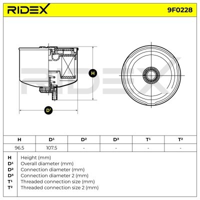 Fuel Filter RIDEX 9F0228 9F0228 - photo 5