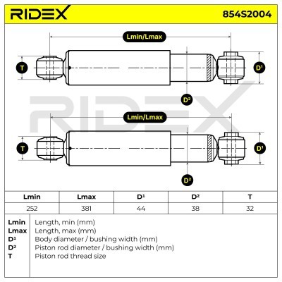 Shock Absorber RIDEX 854S2004 854S2004 - photo 4