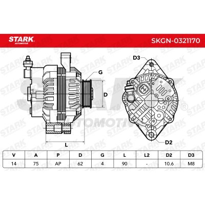 Alternator Stark SKGN-0321170 SKGN-0321170 - photo 6