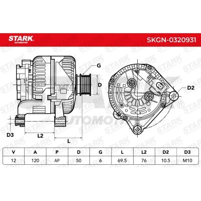Alternator Stark SKGN-0320931 SKGN-0320931 - photo 5