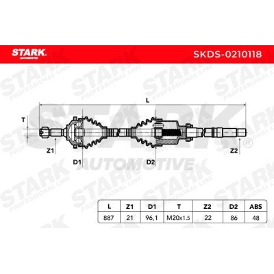 Drive Shaft Stark SKDS-0210118 SKDS-0210118 - photo 8