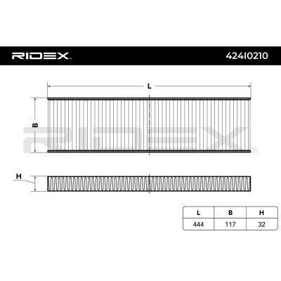 Cabin Air Filter RIDEX 424I0210 424I0210 - photo 5