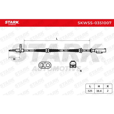 ABS Sensor Stark SKWSS-0351007 SKWSS-0351007 - photo 6
