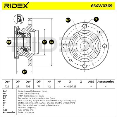 Wheel Bearing RIDEX 654W0369 654W0369 - photo 7