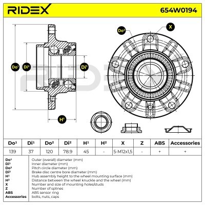 Wheel Bearing RIDEX 654W0194 654W0194 - photo 7