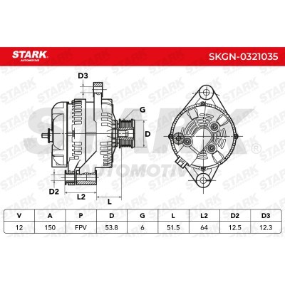 Alternator Stark SKGN-0321035 SKGN-0321035 - photo 7