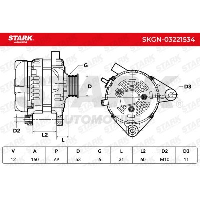 Alternator Stark SKGN-03221534 SKGN-03221534 - photo 6