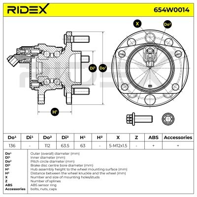 Wheel Bearing RIDEX 654W0014 654W0014 - photo 5